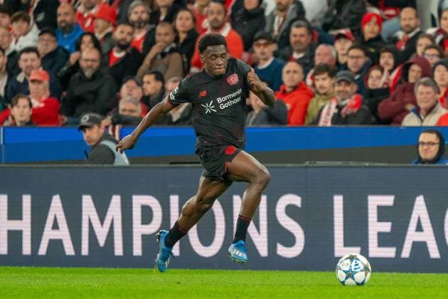 Ernest Poku Bayer Leverkusen, 19 , POR, Benfica Lisbon vs Bayer 04 Leverkusen, Football, UEFA Champions League, Matchday 4, 2025 2026 season, 05 11 2025, POR, Benfica Lisbon vs Bayer 04 Leverkusen, Football, UEFA Champions League, Matchday 4, 2025 2026 season, 05 11 2025, Lisbon Copyright: xEibner-Pressefoto EdwardxCheungx EP_ECG