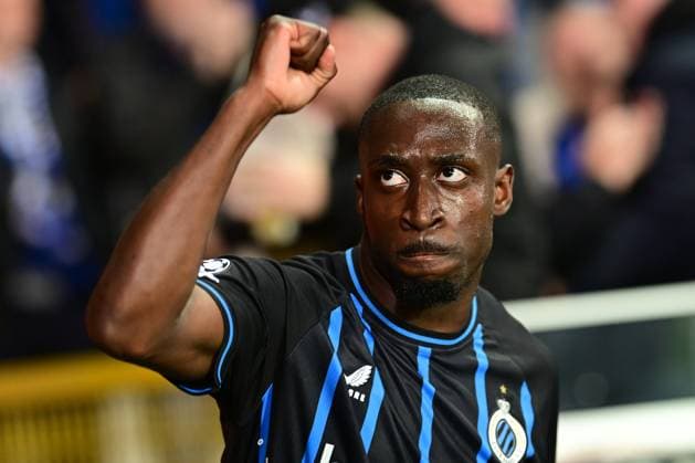 Club Brugge v Barcelona - UEFA Champions League BRUGGE, BELGIUM - NOVEMBER 05 : Forbs Carlos forward of Club Brugge celebrating scoring a goal (2-1) during the UEFA Champions League 2025 26 League Phase MD4 match between Club Brugge and Barcelona on November 5, 2025 in Brugge, Belgium, 05 11 2025 Brugge Belgium  Copyright: xPeterxDexVoechtx