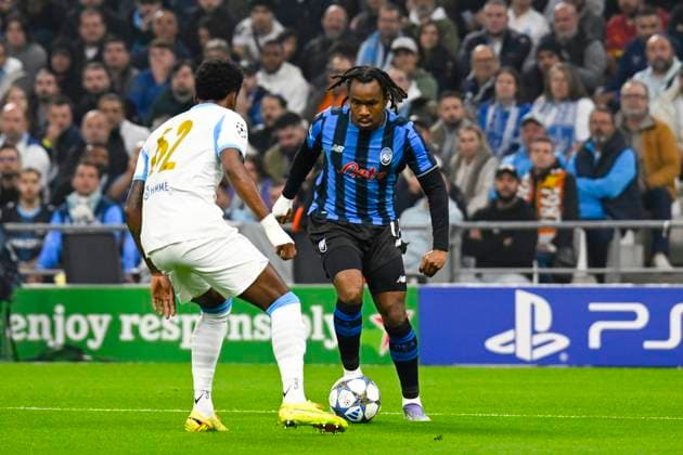 FOOTBALL : Olympique de Marseille VS Atalanta Bergame - UEFA Champions League - 05 11 2025 Ademola Lookman (Atalanta BC) - UEFA Champions League match between Olympique de Marseille and Atalanta Bergame on November 5, 2025 at the Orange Velodrome Stadium in Marseille. MarseilleFrance  Copyright: xWilliamxCannarellax