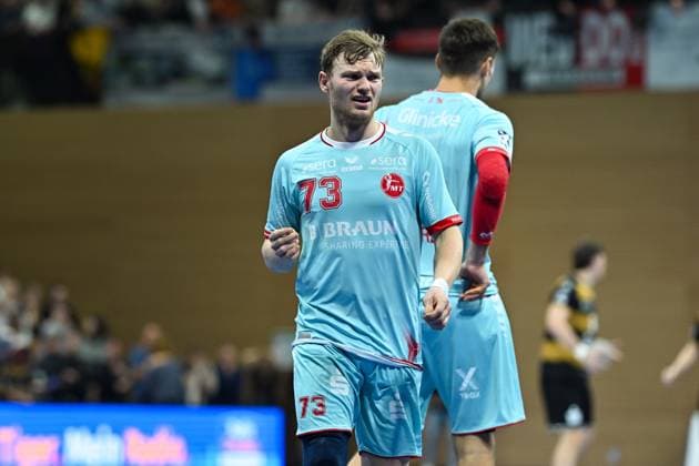 Timo Kastening MT Melsungen , 73 HC Elbflorenz 2006 vs MT Melsungen, DHB Cup Men, Season 2025 2026, 05 11 2025 HC Elbflorenz 2006 vs MT Melsungen, DHB Cup Men, Season 2025 2026, 05 11 2025 Dresden Copyright: xEibner-Pressefoto xHoepnerx EP_PHR