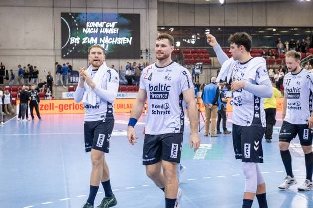 Johannes Golla SG Flensburg Handewitt happy with team about away win in Stuttgart GER, TVB Stuttgart SG Flensburg Handewitt, DAIKIN HBL, Handball, Bundesliga, DHB Pokal Round of 16, Season 2025 2026, 05 11 2025 GER, TVB Stuttgart SG Flensburg Handewitt, DAIKIN HBL, Handball, Bundesliga, DHB Pokal Round of 16, Season 2025 2026, 05 11 2025 Stuttgart Copyright: xSandyxDinkelackerx EP_SDR