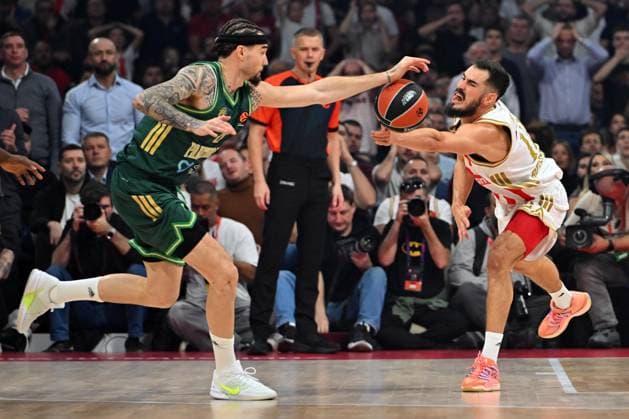 CRVENA ZVEZDA vs PANATHINAIKOS NIKOLA KALINIC, basketball player of Crvena zvezda, during the Euroleague match against Panathinaikos, at Belgrade Arena. Belgrade, 05.11.2025. photo: MN Press photo BASKETBALL, EUROLEAGUE, CRVENA ZVEZDA, PANATHINAIKOS Belgrade Belgrade Arena Serbia Copyright: xMarkoxMetlasx xMNxPressx