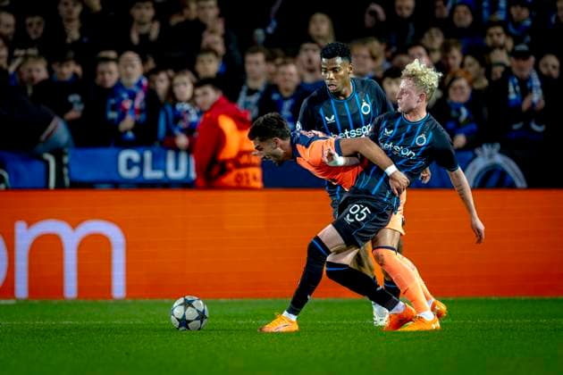Club Brugge midfielder Joaquin Seys during the match Club Brugge vs FC Barcelona, Barca at the Jan Breydelstadion for the Champions League - League phase - Matchday 4 season 2025-2026 in BRUGES, Belgium on 5 november 2025, (photo by Marcel van Dorst EYE4images DeFodi Images) Club Brugge midfielder Joaquin Seys during the match Club Brugge vs FC Barcelona at the Jan Breydelstadion for the Champions League League phase Matchday 4 season 2025 2026 in BRUGES, Belgium on 5 november 2025, photo by Marcel van Dorst EYE4images DeFodi Images