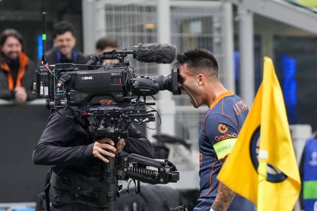 Lautaro Martinez Lautaro Martinez (FC Inter Mailand, F.C. Internazionale Milano, 10) Torjubel, Emotionen, Torschuss, Abschluss, Torerfolg, Tor, Treffer , Italien, Fussball, UEFA Champions League, 4.Spieltag, Ligaphase, 2025 2026, Inter Mailand vs. FC Kairat Almaty, 05.11.2025, Giuseppe-Meazza-Stadion, San Siro, Mailand, Italien Mailand Giuseppe-Meazza-Stadion, San Sir Lombardei Italien Copyright: xArnexAmbergx