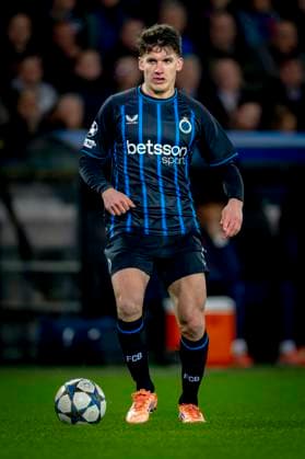 Club Brugge forwarder Christos Tzolis during the match Club Brugge vs FC Barcelona, Barca at the Jan Breydelstadion for the Champions League - League phase - Matchday 4 season 2025-2026 in BRUGES, Belgium on 5 november 2025, (photo by Marcel van Dorst EYE4images DeFodi Images) Club Brugge forwarder Christos Tzolis during the match Club Brugge vs FC Barcelona at the Jan Breydelstadion for the Champions League League phase Matchday 4 season 2025 2026 in BRUGES, Belgium on 5 november 2025, photo by Marcel van Dorst EYE4images DeFodi Images