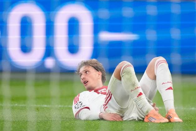 AMSTERDAM , 05-11-2025 , JohanCruyff Arena , season 2025 2026 , UEFA Champions League Football , match between Ajax and Galatasaray. Picture shows Ajax player Mika Godts Ajax - Galatasaray  x31878108x Copyright: