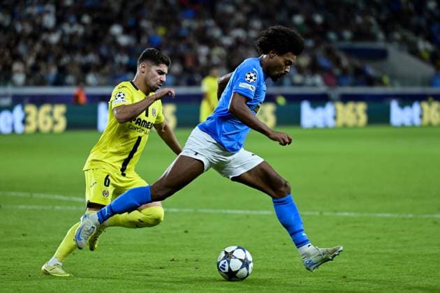 November 5, 2025, Limassol, Limassol, Cyprus: BRUNO (7) of Pafos and MANOR SOLOMON (6) of Villareal in action during the UEFA Champions League phase matchday 4 game beetwen Pafos FC and Villareal FC at Alphamega Stadium in Limassol,Cyprus on 05 of November r 2025 Limassol Cyprus - ZUMAk195 20251105_znp_k195_014 Copyright: xXenophonxKarakalosx