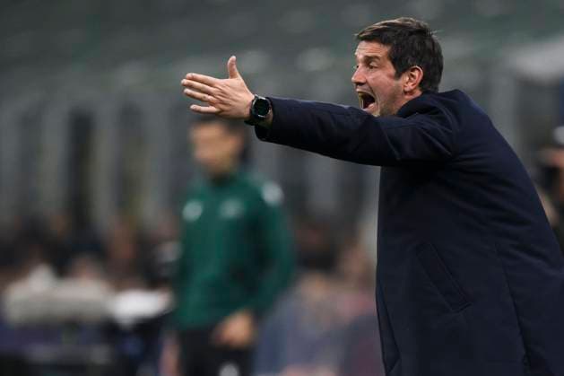 FC Internazionale v FC Kairat Almaty - UEFA Champions League Cristian Chivu, head coach of FC Internazionale, reacts during the UEFA Champions League 2025 26 league phase football match between FC Internazionale and FC Kairat Almaty. Milan Italy Copyright: xNicolòxCampox