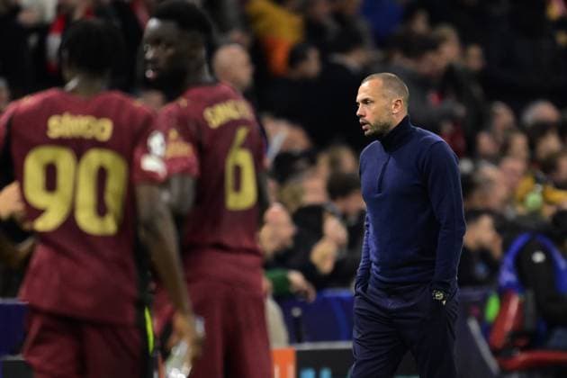 AMSTERDAM - Ajax coach Johnny Heitinga during the UEFA Champions League match between AFC Ajax and Galatasaray SK at the Johan Cruijff ArenA on November 5, 2025, in Amsterdam, Netherlands. ANP OLAF KRAAK UEFA Champions League Matchday 4 2025-2026 xVIxANPxSportx xxANPxIVx 541346029 originalFilename: 541346029.jpg