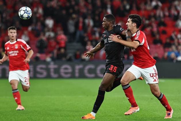 ESP: SL Benfica - Bayer Leverkusen. UEFA Champions League. Matchday 4. during the UEFA Champions League match, between SL Benfica and Bayer Leverkusen, da Luz Stadium on November 05, 2025 in Lisboa, Portugal. kpng Copyright: xPedroxReisx xPressinx PR_251106_BEN_LEV_020
