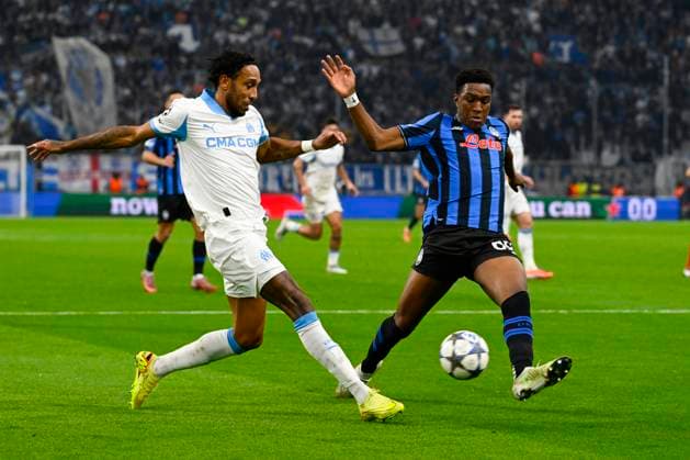 FOOTBALL : Olympique de Marseille VS Atalanta Bergame - UEFA Champions League - 05 11 2025 Pierre-Emerick Aubameyang (OM) - UEFA Champions League match between Olympique de Marseille and Atalanta Bergame on November 5, 2025 at the Orange Velodrome Stadium in Marseille. MarseilleFrance  Copyright: xWilliamxCannarellax