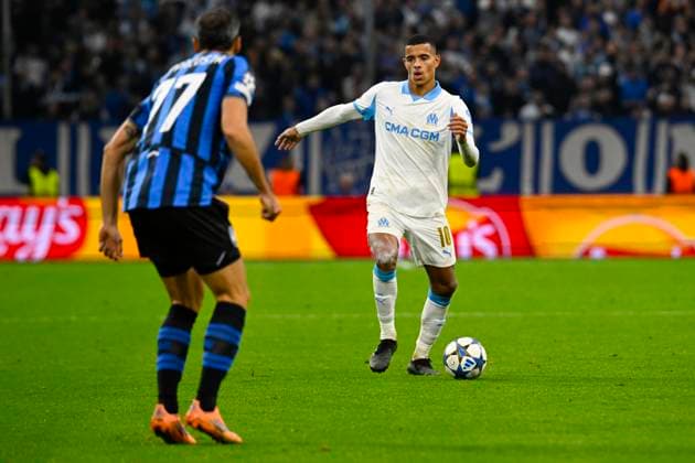 FOOTBALL : Olympique de Marseille VS Atalanta Bergame - UEFA Champions League - 05 11 2025 Mason Greenwood (OM) - UEFA Champions League match between Olympique de Marseille and Atalanta Bergame on November 5, 2025 at the Orange Velodrome Stadium in Marseille. MarseilleFrance  Copyright: xWilliamxCannarellax