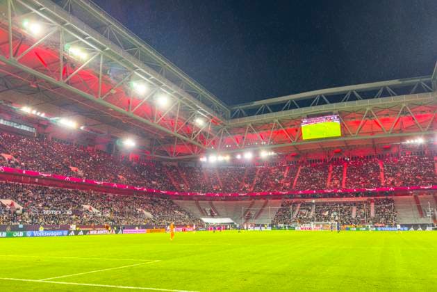 Stadion in Düsseldorf Merkur Spiel-Arena in the Women s Nations League 2025 Semi-Final first leg match GERMANY - FRANCE on October 24, 2025 in Düsseldorf, Germany. Season 2025 2026