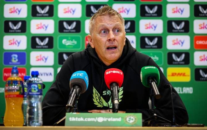Football, Ireland national team, Press conference