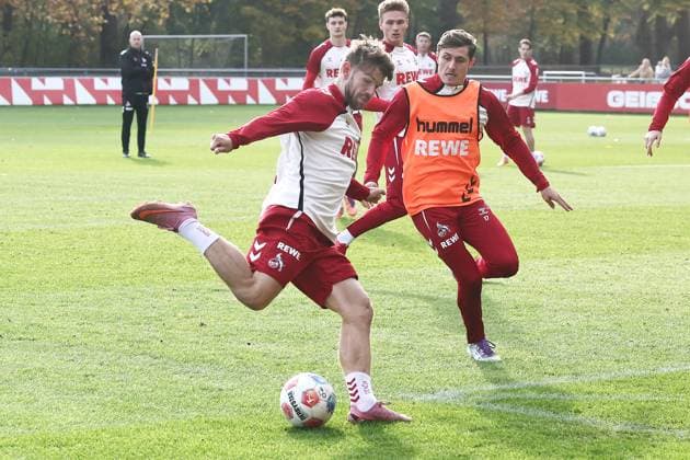 1 FC Köln 1 FC Köln, Training, left Jan Thielmann 1 FC Köln , 06 11 2025, Bild
