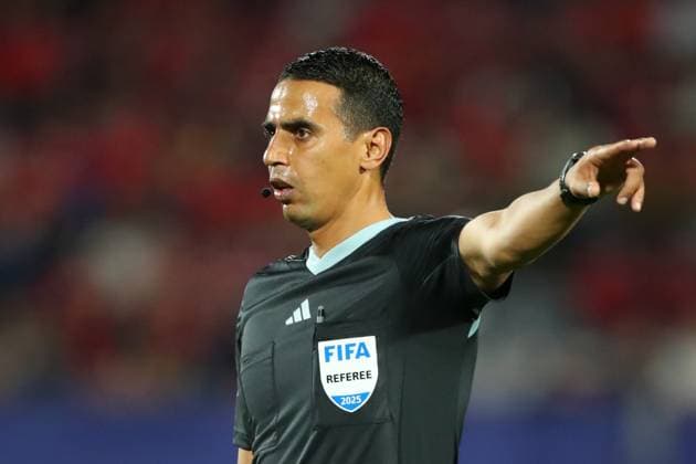 Football, FIFA World Cup 2026, Moroccan referee Jalal Jayed referees DFB's opening match against Curacao
