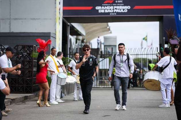 F1 - SAO PAULO GRAND PRIX 2025 KIMI ANTONELLI Andrea (ita), Mercedes AMG F1 Team W16, portrait during the 2025 Formula 1 Grande Premio de Sao Paulo, 2025 Sao Paulo Grand Prix, 21th round of the 2025 FIA Formula One World Championship, WM, Weltmeisterschaft from November 7 to 9, 2025 on the Interlagos, in Sao Paulo, Brazil - Sao PauloBrazil  Copyright: xANTONINxVINCENTx
