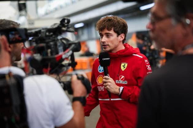 F1 - SAO PAULO GRAND PRIX 2025 LECLERC Charles (mco), Scuderia Ferrari SF-25, portrait canal+ during the 2025 Formula 1 Grande Premio de Sao Paulo, 2025 Sao Paulo Grand Prix, 21th round of the 2025 FIA Formula One World Championship, WM, Weltmeisterschaft from November 7 to 9, 2025 on the Interlagos, in Sao Paulo, Brazil - Sao PauloBrazil  Copyright: xANTONINxVINCENTx