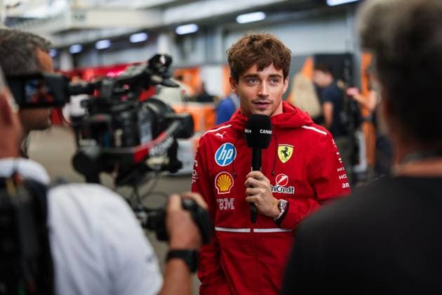 F1 - SAO PAULO GRAND PRIX 2025 LECLERC Charles (mco), Scuderia Ferrari SF-25, portrait canal+ during the 2025 Formula 1 Grande Premio de Sao Paulo, 2025 Sao Paulo Grand Prix, 21th round of the 2025 FIA Formula One World Championship, WM, Weltmeisterschaft from November 7 to 9, 2025 on the Interlagos, in Sao Paulo, Brazil - Sao PauloBrazil  Copyright: xANTONINxVINCENTx