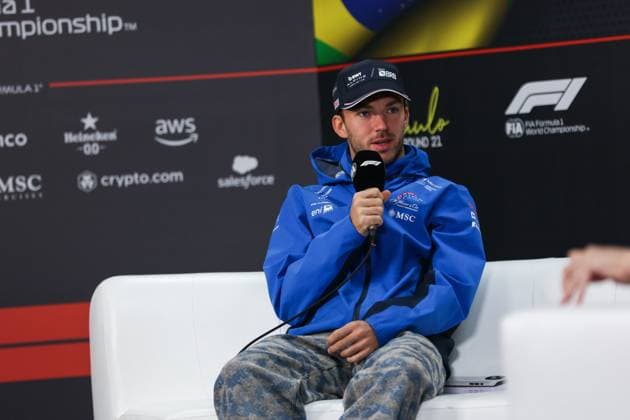 F1 - SAO PAULO GRAND PRIX 2025 press conference, PK, Pressekonferenz GASLY Pierre (fra), Alpine F1 Team A525, portrait during the 2025 Formula 1 Grande Premio de Sao Paulo, 2025 Sao Paulo Grand Prix, 21th round of the 2025 FIA Formula One World Championship, WM, Weltmeisterschaft from November 7 to 9, 2025 on the Interlagos, in Sao Paulo, Brazil - Sao PauloBrazil Copyright: xANTONINxVINCENTx