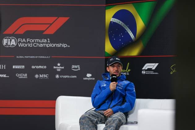 F1 - SAO PAULO GRAND PRIX 2025 press conference, PK, Pressekonferenz GASLY Pierre (fra), Alpine F1 Team A525, portrait during the 2025 Formula 1 Grande Premio de Sao Paulo, 2025 Sao Paulo Grand Prix, 21th round of the 2025 FIA Formula One World Championship, WM, Weltmeisterschaft from November 7 to 9, 2025 on the Interlagos, in Sao Paulo, Brazil - Sao PauloBrazil Copyright: xANTONINxVINCENTx
