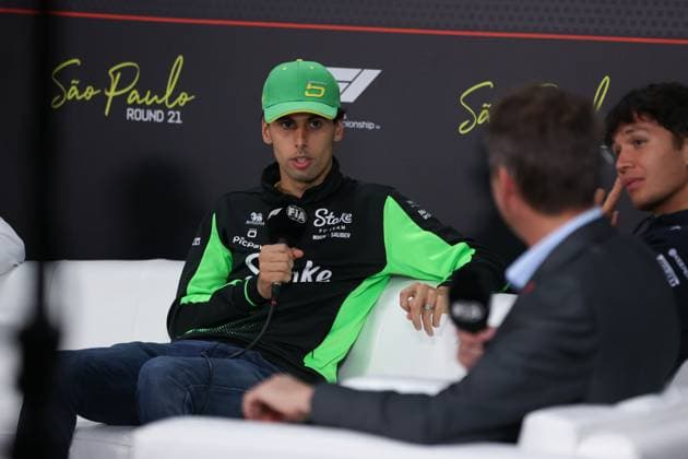 F1 - SAO PAULO GRAND PRIX 2025 press conference, PK, Pressekonferenz BORTOLETO Gabriel (bra), Stake F1 Team Kick C45, portrait during the 2025 Formula 1 Grande Premio de Sao Paulo, 2025 Sao Paulo Grand Prix, 21th round of the 2025 FIA Formula One World Championship, WM, Weltmeisterschaft from November 7 to 9, 2025 on the Interlagos, in Sao Paulo, Brazil - Sao PauloBrazil Copyright: xANTONINxVINCENTx