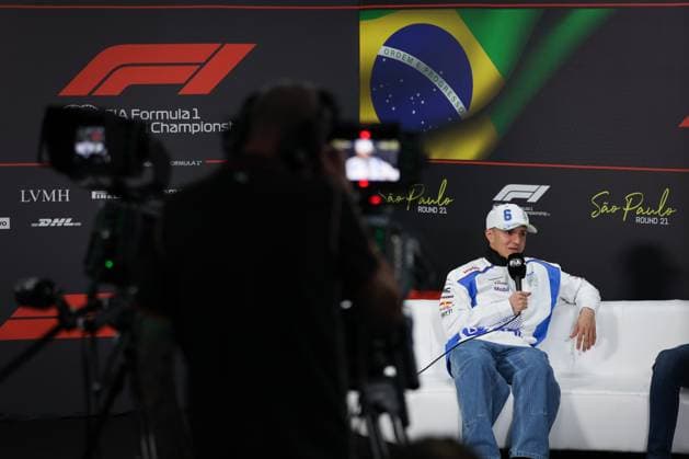 F1 - SAO PAULO GRAND PRIX 2025 press conference, PK, Pressekonferenz HADJAR Isack (fra), Visa Cash App RB F1 Team VCARB02, portrait during the 2025 Formula 1 Grande Premio de Sao Paulo, 2025 Sao Paulo Grand Prix, 21th round of the 2025 FIA Formula One World Championship, WM, Weltmeisterschaft from November 7 to 9, 2025 on the Interlagos, in Sao Paulo, Brazil - Sao PauloBrazil Copyright: xANTONINxVINCENTx