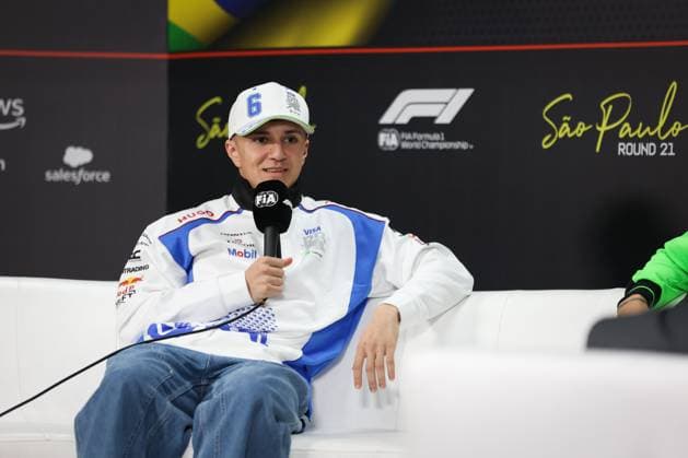 F1 - SAO PAULO GRAND PRIX 2025 press conference, PK, Pressekonferenz HADJAR Isack (fra), Visa Cash App RB F1 Team VCARB02, portrait during the 2025 Formula 1 Grande Premio de Sao Paulo, 2025 Sao Paulo Grand Prix, 21th round of the 2025 FIA Formula One World Championship, WM, Weltmeisterschaft from November 7 to 9, 2025 on the Interlagos, in Sao Paulo, Brazil - Sao PauloBrazil Copyright: xANTONINxVINCENTx