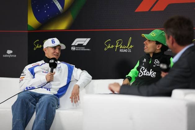 F1 - SAO PAULO GRAND PRIX 2025 press conference, PK, Pressekonferenz HADJAR Isack (fra), Visa Cash App RB F1 Team VCARB02, portrait during the 2025 Formula 1 Grande Premio de Sao Paulo, 2025 Sao Paulo Grand Prix, 21th round of the 2025 FIA Formula One World Championship, WM, Weltmeisterschaft from November 7 to 9, 2025 on the Interlagos, in Sao Paulo, Brazil - Sao PauloBrazil Copyright: xANTONINxVINCENTx