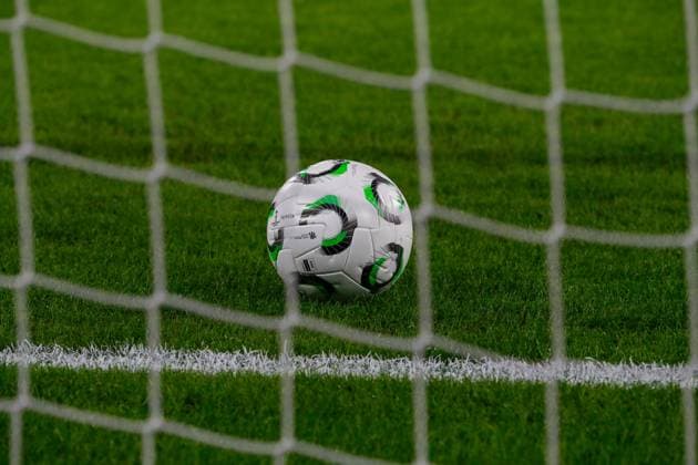 AEK Athens v Shamrock Rovers UEFA Europa Conference League A match ball before the start of AEK Athens and Shamrock Rovers during the UEFA Europa Conference League match at OPAP Arena, Athens UK Newspapers OUT Copyright: xYannisxHalasx FIL-22462-0006