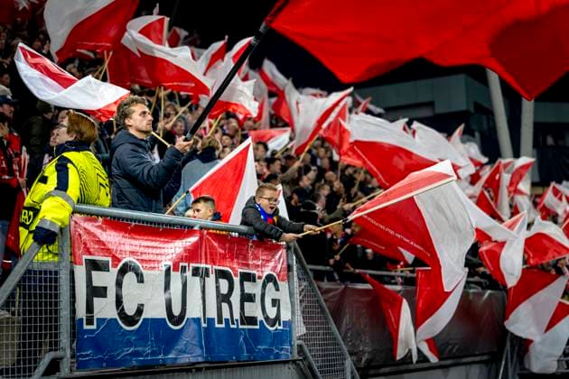 FC Utrecht supporters during the match FC Utrecht vs FC Porto at the Stadion Galgenwaard for the Europa League - League phase - Matchday 4 season 2025-2026 in UTRECHT, Netherlands on 6 november 2025, (photo by Marcel van Dorst EYE4images DeFodi Images) FC Utrecht supporters during the match FC Utrecht vs FC Porto at the Stadion Galgenwaard for the Europa League League phase Matchday 4 season 2025 2026 in UTRECHT, Netherlands on 6 november 2025, photo by Marcel van Dorst EYE4images DeFodi Images