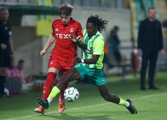 Football, ECL, AEK Larnaka - FC Aberdeen