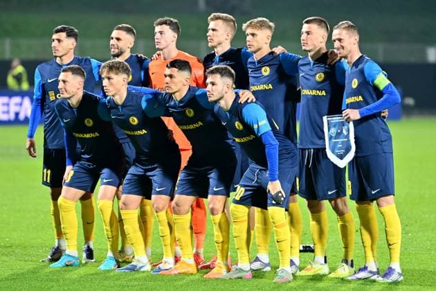 Celje, Slovenia, November 06th 2025, Team Celje before the UEFA Conference League, League phase Matchday 3, between Celje (Slovenia) and Legia Warszawa (Polande) at Stadion Celje, Celje, Slovenia. (Photo by Igor Kupljenik Sports Press Photo) Copyright: xIgorxKupljenikx xSPPx Sportspressphoto_SPR57737