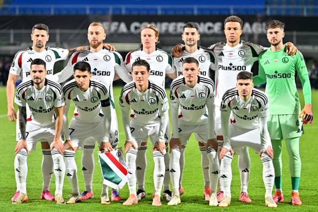 Celje, Slovenia, November 06th 2025, Team Legia before the UEFA Conference League, League phase Matchday 3, between Celje (Slovenia) and Legia Warszawa (Polande) at Stadion Celje, Celje, Slovenia. (Photo by Igor Kupljenik Sports Press Photo) Copyright: xIgorxKupljenikx xSPPx Sportspressphoto_SPR57739