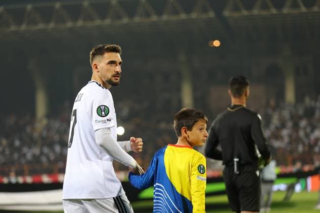6 November 2025 UEFA Conference League, Round 3 FC Noah vs SK Sigma Olomouc Republican Stadium after Vazgen Sargsyan, Yerevan, Armenia 6 November 2025 UEFA Conference League, Round 3 FC Noah vs SK Sigma Olomouc Republican Stadium after Vazgen Sargsyan, Yerevan, Armenia. Noah captain Helder Ferreira