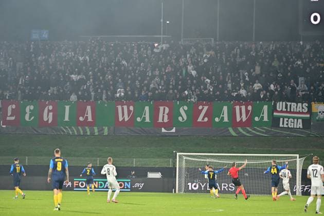 Celje, Slovenia, November 06th 2025, Legia fans before the UEFA Conference League, League phase Matchday 3, between Celje (Slovenia) and Legia Warszawa (Polande) at Stadion Celje, Celje, Slovenia. (Photo by Igor Kupljenik Sports Press Photo) Copyright: xIgorxKupljenikx xSPPx Sportspressphoto_SPR57740