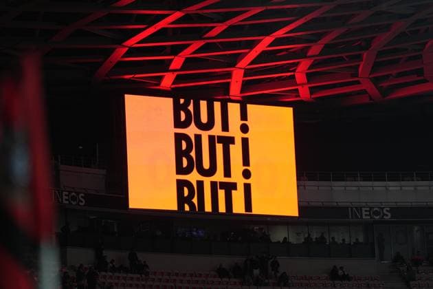 Goal conceded Freiburg , France, Football, UEFA Europa League, Matchday 4, League phase, 2025 2026, OGC Nice vs SC Freiburg, 06 11 2025, Allianz Riviera, Nice, France Nice Allianz Riviera Provence Alpes Cô te d Azur, CÃ France Copyright: xArnexAmbergx