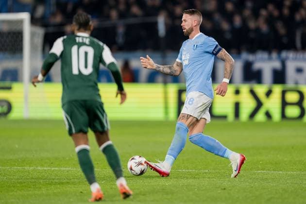 251106 Pontus Jansson of Malmö FF during the UEFA Europa League football match between Malmö FF and Panathinaikos on November 6, 2025 in Malmö Photo Petter Arvidson BILDBYRAN kod PA PA1108 fotboll,football,soccer,fotball,uefa europa league,europa league  Copyright: PETTERxARVIDSON BB251106PA065