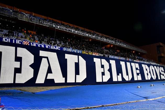 Zagreb, Croatia, November 06th 2025, Bad Blue Boys Zagreb during the UEFA Europa League, League phase Matchday 4, match between Dinamo Zagreb (Croatia) and Celta (Spain) at Stadium Maksimir, Zagreb, Croatia.(Photo by Natasa Kupljenik Sports Press Photo) Copyright: xNatasaxKupljenikx xSPPx Sportspressphoto_SPR57760