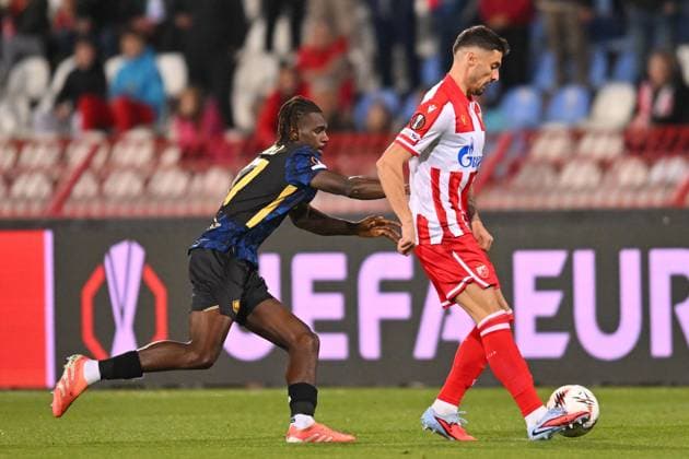 CRVENA ZVEZDA vs LOSC LILLE RADE KRUNIC football Crvena zvezde vs LOSC Lille UEFA Europa League at Rajko Mitic stadium, Belgrade 06.11.2025 Foto: FOOTBALL, UEFA EUROPA LEAGUE, CRVENA ZVEZDA, RED STAR, LOSC LILLE Belgrade Rajko Mitic stadium Serbia Copyright: xMarkoxMetlas xMNxPressx