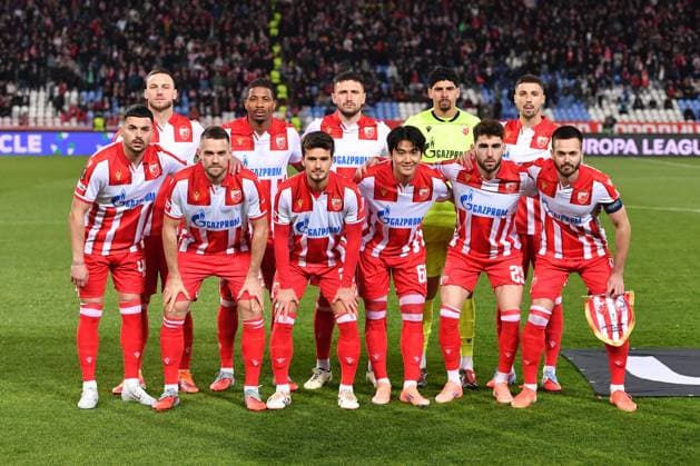 CRVENA ZVEZDA vs LOSC LILLE TEAM football Crvena zvezde vs LOSC Lille UEFA Europa League at Rajko Mitic stadium, Belgrade 06.11.2025 Foto: FOOTBALL, UEFA EUROPA LEAGUE, CRVENA ZVEZDA, RED STAR, LOSC LILLE Belgrade Rajko Mitic stadium Serbia Copyright: xMarkoxMetlas xMNxPressx