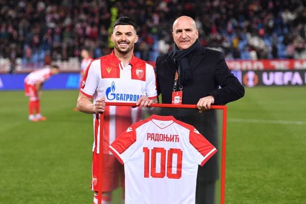 CRVENA ZVEZDA vs LOSC LILLE NEMANJA RADONJIC and MITAR MRKELA football Crvena zvezde vs LOSC Lille UEFA Europa League at Rajko Mitic stadium, Belgrade 06.11.2025 Foto: FOOTBALL, UEFA EUROPA LEAGUE, CRVENA ZVEZDA, RED STAR, LOSC LILLE Belgrade Rajko Mitic stadium Serbia Copyright: xMarkoxMetlas xMNxPressx