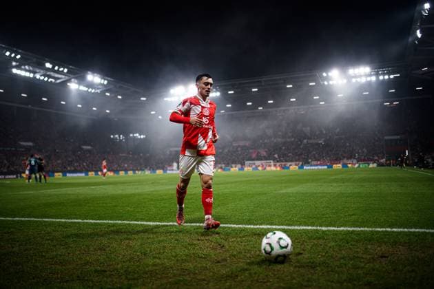 MAINZ, GERMANY - 6 NOVEMBER, 2025: Paul Nebel - The football match of UEFA Conference League 1. FSV Mainz 05 vs ACF Fiorentina at Mewa Arena.  Copyright: xVITALIIxKLIUIEVx