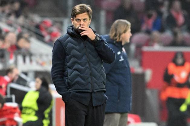 06 11 2025, xsltx, Football UEFA Conference League, FSV Mainz 05 AC Florence v l Coach Daniele Galloppa AC Florence DFL DFB REGULATIONS PROHIBIT ANY USE OF PHOTOGRAPHS as IMAGE SEQUENCES and or QUASI VIDEO Mainz