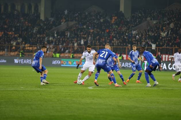 6 November 2025 UEFA Conference League, Round 3 FC Noah vs SK Sigma Olomouc Republican Stadium after Vazgen Sargsyan, Yerevan, Armenia 6 November 2025 UEFA Conference League, Round 3 FC Noah vs SK Sigma Olomouc Republican Stadium after Vazgen Sargsyan, Yerevan, Armenia. Matheus Aias