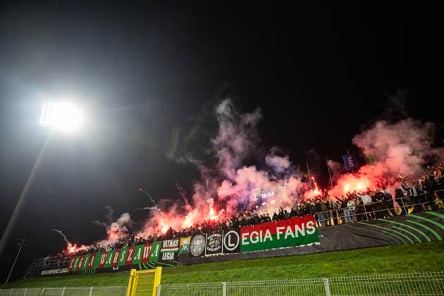 CELJE 06.11.2025 MECZ 3. KOLEJKA LIGA KONFERENCJI SEZON 2025 26: NK CELJE - LEGIA WARSZAWA --- UEFA CONFERENCE LEAGUE MATCH: NK CELJE - LEGIA WARSAW KIBICE LEGII FOT. PIOTR KUCZA FOTOPYK NEWSPIX.PL --- newspix.pl 