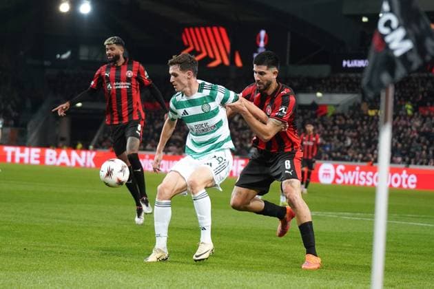 6.11.2025 HERNING PILKA NOZNA LIGA EUROPY UEFA SEZON 2025 2026 FOOTBALL UEFA EUROPA LEAGUE FC MIDTJYLLAND - CELTIC GLASGOW N Z JAMES FORREST FOT. KAROL POLIT NEWSPIX.PL --- newspix.pl 