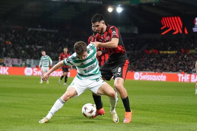 6.11.2025 HERNING PILKA NOZNA LIGA EUROPY UEFA SEZON 2025 2026 FOOTBALL UEFA EUROPA LEAGUE FC MIDTJYLLAND - CELTIC GLASGOW N Z JAMES FORREST FOT. KAROL POLIT NEWSPIX.PL --- newspix.pl 