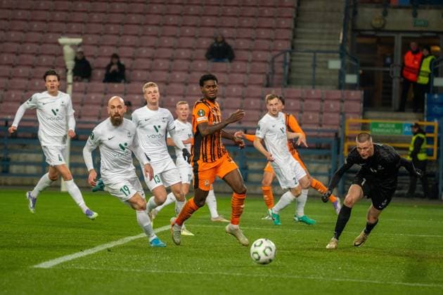 Krakow 06.11.2025. Pilka nozna Liga Konferencji UEFA sezon 2025 2026 kolejka mecz: Szachtar Donieck - Breidablik Kopavogur --- Football UEFA Conference League season 2025 2026 round match: Shakhtar Donieck - Breidablik Kopavogur nz Lucas Ferreira Fot. Szymon Spiraek Arena Akcji NEWSPIX.PL --- newspix.pl 