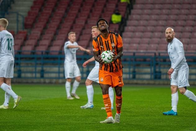 Krakow 06.11.2025. Pilka nozna Liga Konferencji UEFA sezon 2025 2026 kolejka mecz: Szachtar Donieck - Breidablik Kopavogur --- Football UEFA Conference League season 2025 2026 round match: Shakhtar Donieck - Breidablik Kopavogur nz Lucas Ferreira Fot. Szymon Spiraek Arena Akcji NEWSPIX.PL --- newspix.pl 